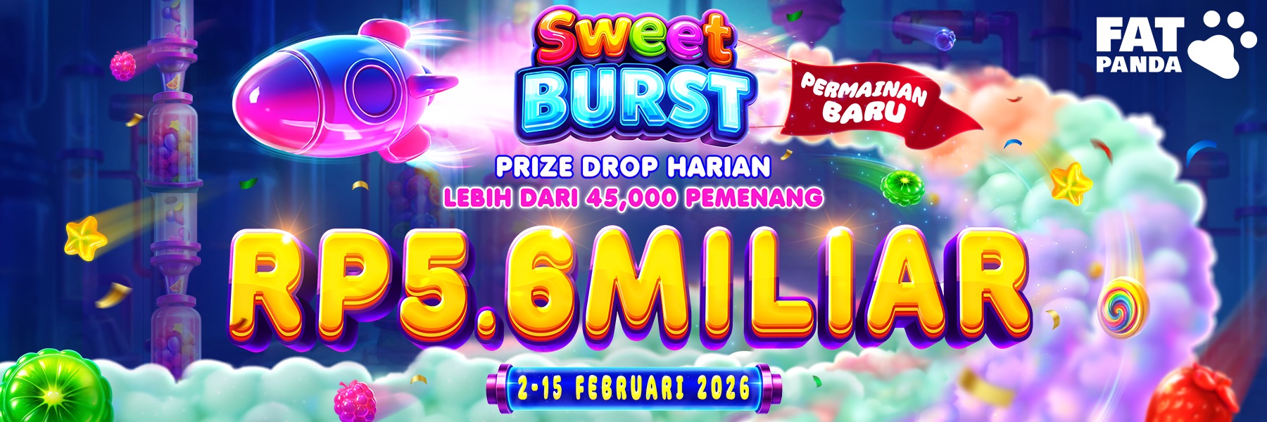 SWEET BURST - DAILY PRIZE DROP - Fat Panda
